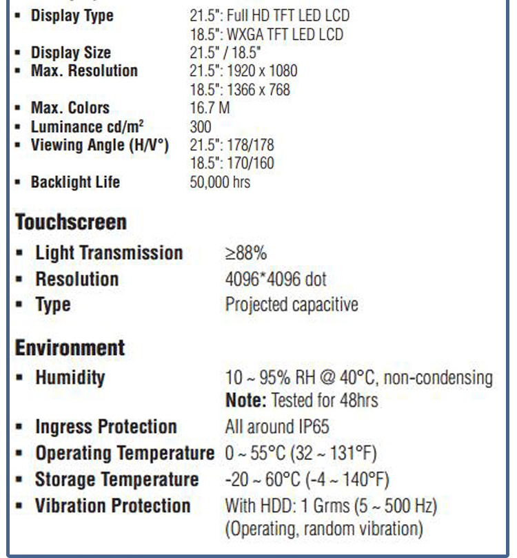 研華 C1D2/EN 50155認證 行業(yè)專用平板電腦及人機界面 SPC-2140WP