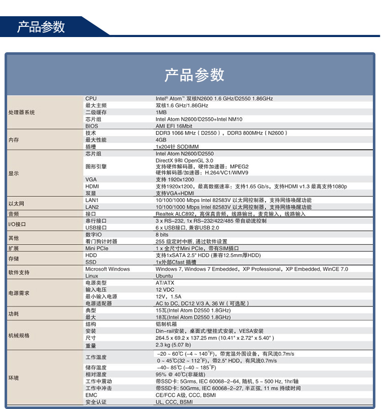 全新研華 無風(fēng)扇嵌入式工控機(jī) 豐富IO ARK-2000系列 ARK-2120L