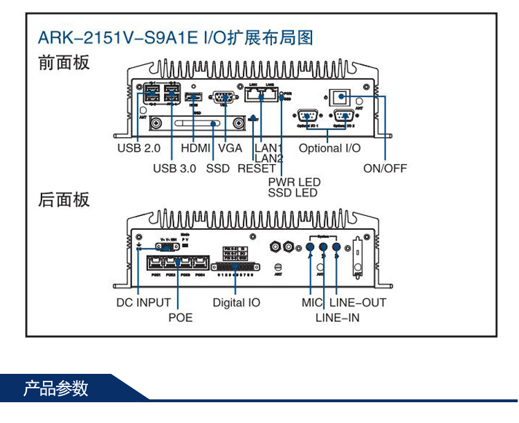 全新研華無風(fēng)扇嵌入式工控機(jī) 車載應(yīng)用 ARK-2151V