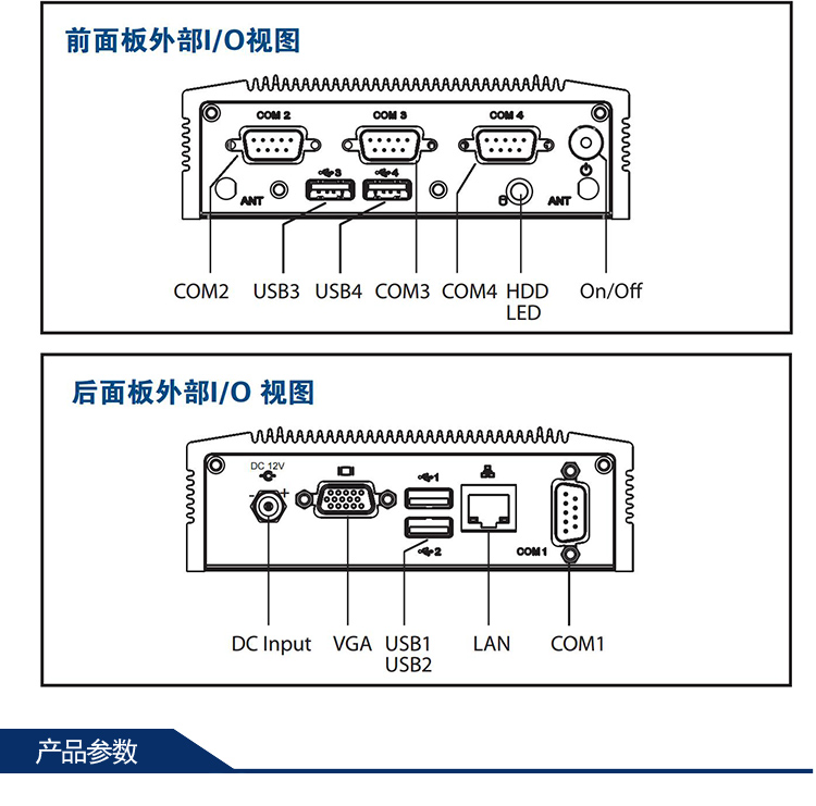 全新研華 無(wú)風(fēng)扇嵌入式工控機(jī) 超緊湊ARK-1000系列 ARK-1122C