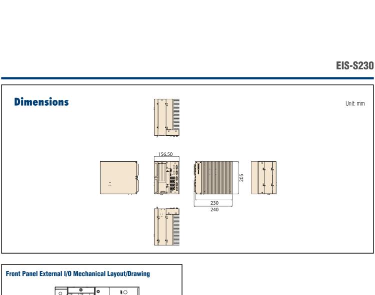 研華EIS-S230 研華 EIS-S230，邊緣計算系統(tǒng)服務器，支持Intel 第六代、第七代處理器，可選i3/i5/i7 Xeon CPU，DDR4 最高32GB，最多可支持4 x 2.5寸硬盤，具備豐富擴展接口 4 x LAN，4 x COM，8 x USB，2 x PCIE。產(chǎn)品生命周期長，穩(wěn)定可靠。