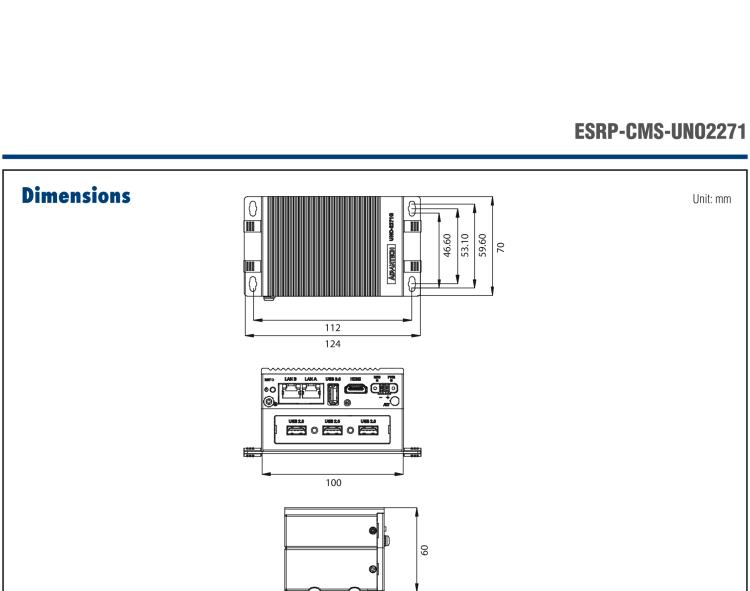 研華ESRP-CMS-UNO2271 ThinManager Ready Pocket-Size Edge IoT Thin Client with Intel? Atom? E3825