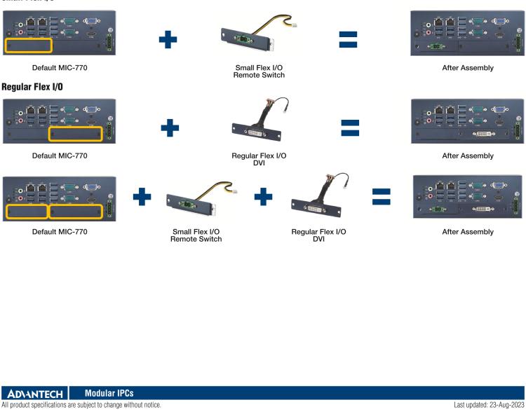 研華98910770301 Advanced Flex I/O for NVMe M.2 + 4x GbE LAN