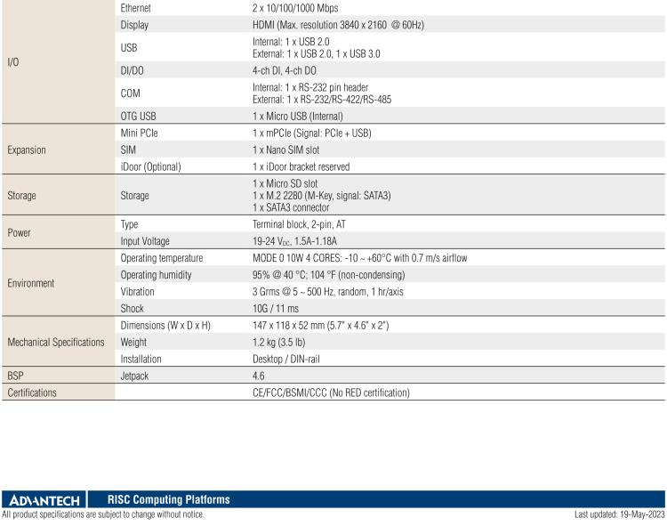 研華MIC-710AI 基于 NVIDIA? Jetson Nano?平臺的AI 邊緣端推理服務器