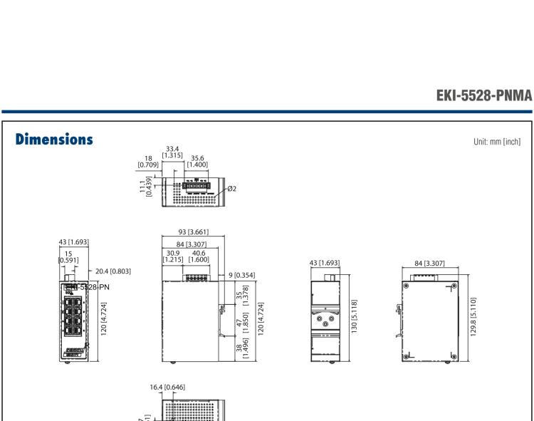 研華EKI-5528-PNMA 8端口支持 PROFINET MRP Master 協(xié)議簡(jiǎn)易網(wǎng)管型工業(yè)交換機(jī)