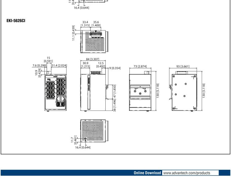 研華EKI-5626CI 2千兆光電組合端口 + 16百兆網(wǎng)口 ProView (組態(tài))系列工業(yè)以太網(wǎng)交換機