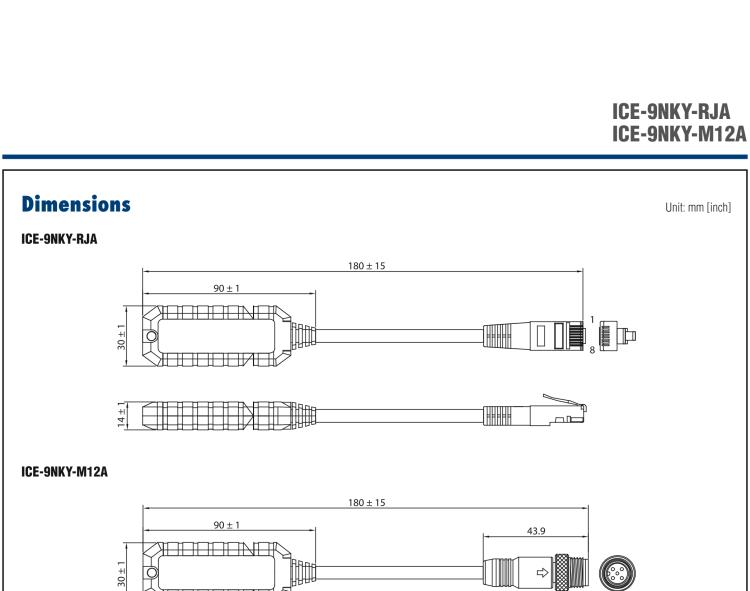 研華ICE-9NKY-M12A Automatic backup and restoration configuration tool for managed switches(M12 type)