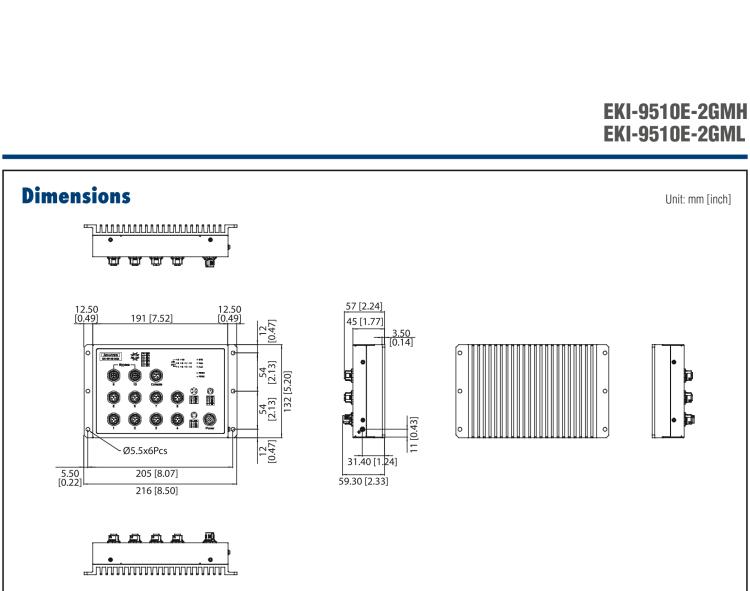 研華EKI-9510E-2GML 10個百兆M12端口網(wǎng)管型EN50155交換機， 支持24/48 VDC供電