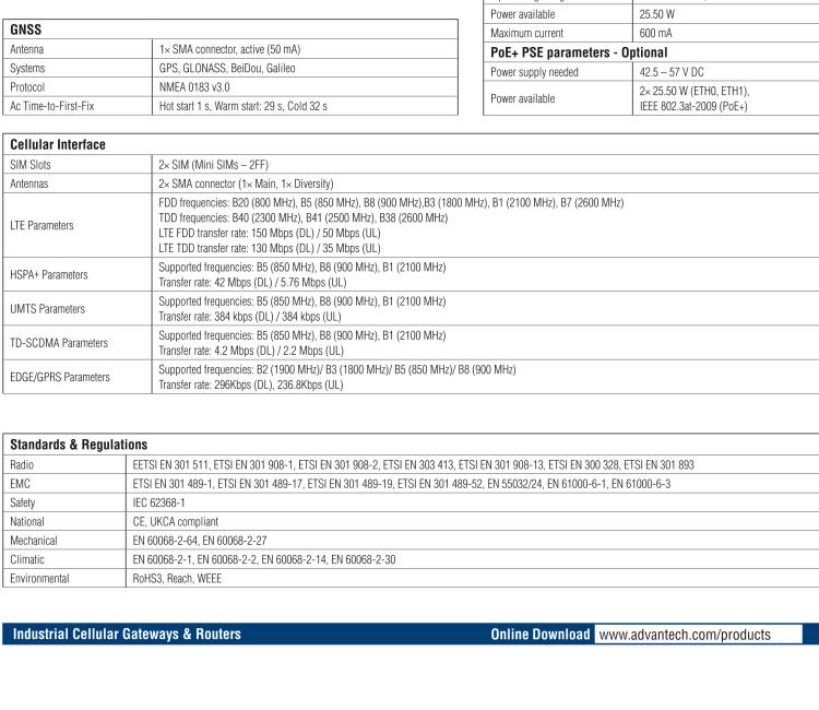 研華BB-SR30408420 SmartFlex, EMEA/LATAM/APAC, 3× ETH, 1× RS232, 1× RS485, PoE PSE, Metal, No ACC