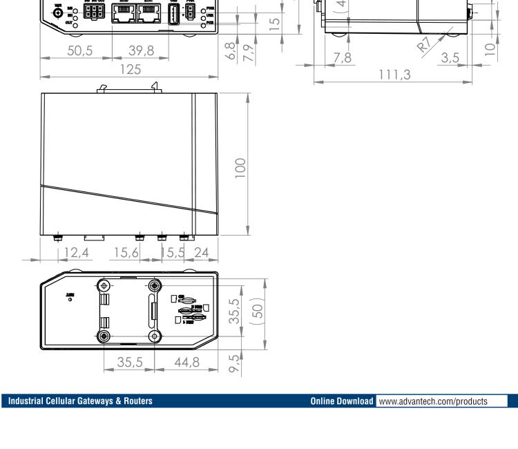 研華BB-SR30418025 SmartFlex, EMEA/LATAM/APAC, 2x Ethernet, Wi-Fi, PoE PSE, Metal, International Power Supply (EU, US, UK, AUS)