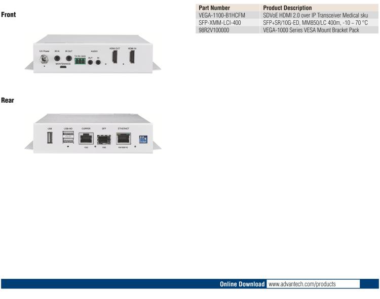 研華VEGA-1100 HDMI 2.0 轉(zhuǎn)IP的雙向影音傳輸系統(tǒng)