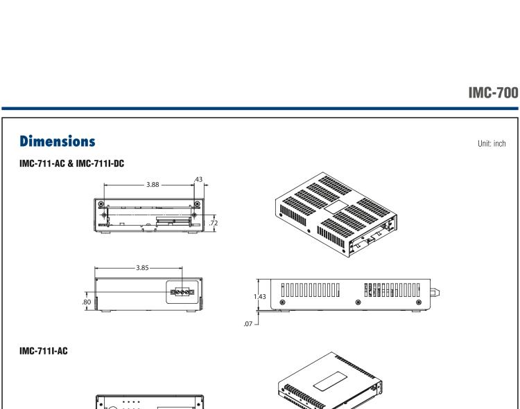 研華IMC-719-2AC-US Managed Modular 20-slot Media Converter Chassis, 2 AC Power (also known as MediaChassis 605-10144-2AC)