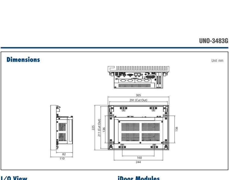 研華UNO-3483G 高效能嵌入式無風(fēng)扇工業(yè)電腦，搭配 Intel? Core? i7 處理器，2 x GbE, 2 x mPCIe, HDMI/VGA