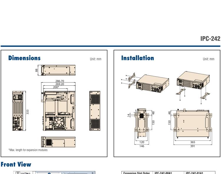 研華IPC-242 搭載第十代Intel? Core? i CPU 插槽(LGA 1200) 和250W ATX PSU緊湊型工控機(jī)