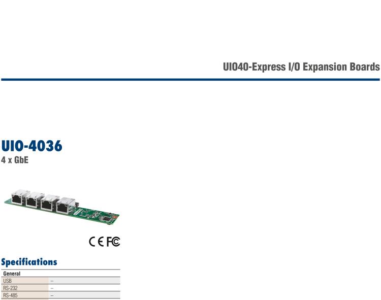 研華UIO-4030 UIO40-Express I/O 擴(kuò)展卡，支持 1 2 wires RS-232, 1 RS-485 和 8 GPIO (-24~24V input level)