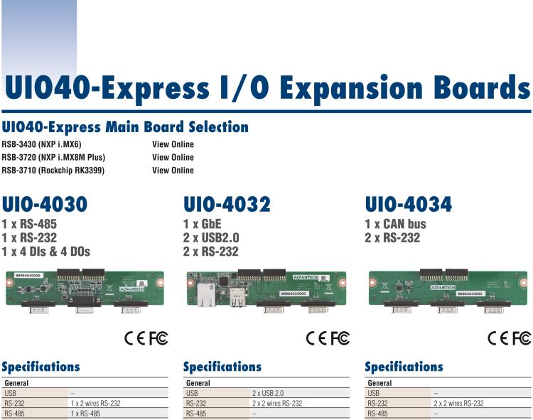 研華UIO-4036 UIO40-Express I/O 擴(kuò)展卡，支持 4 port GbE Ethernet Hub