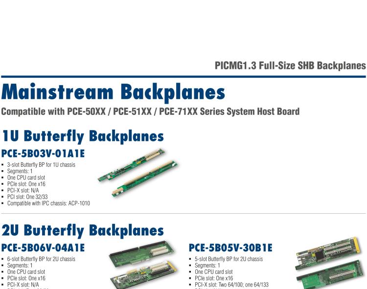 研華PCE-5B06 6-slot BP for 6-slot chassis