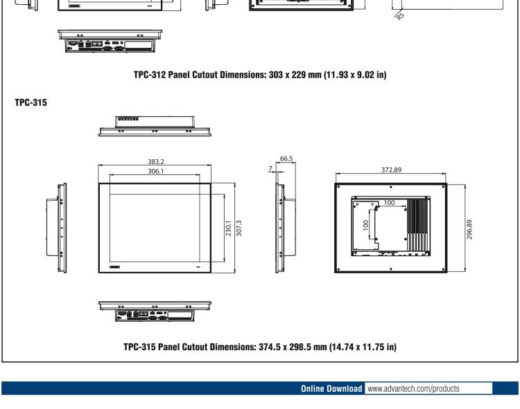 研華TPC-324W 8代Intel?Core? i3/ i5/ i7處理器24" FHD TFT LED LCD觸摸屏電腦，內(nèi)置8G DDR4 RAM