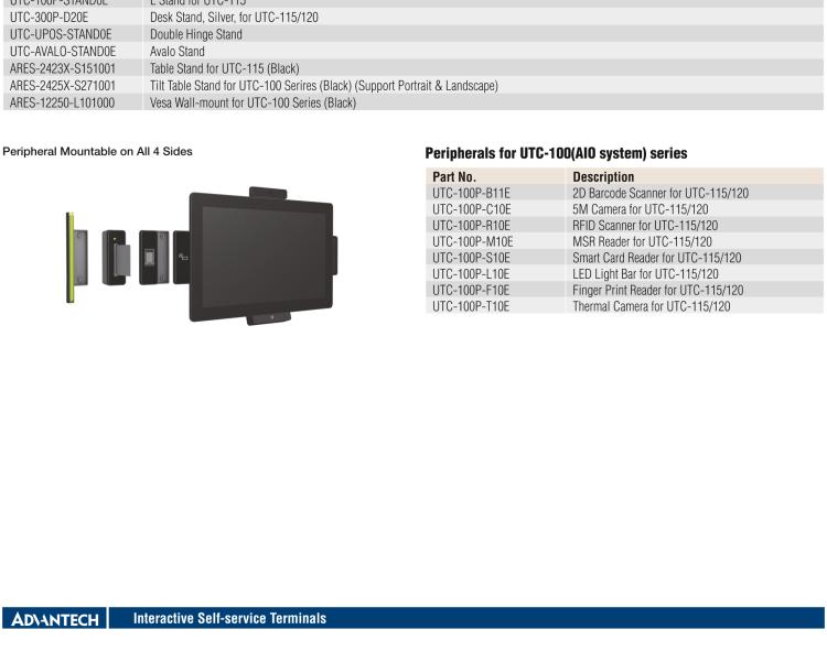 研華UTC-115G 15.6" 多功能觸控一體機(jī) UTC-115G ，配備Intel? Celeron? N3450 /Pentium? N4200