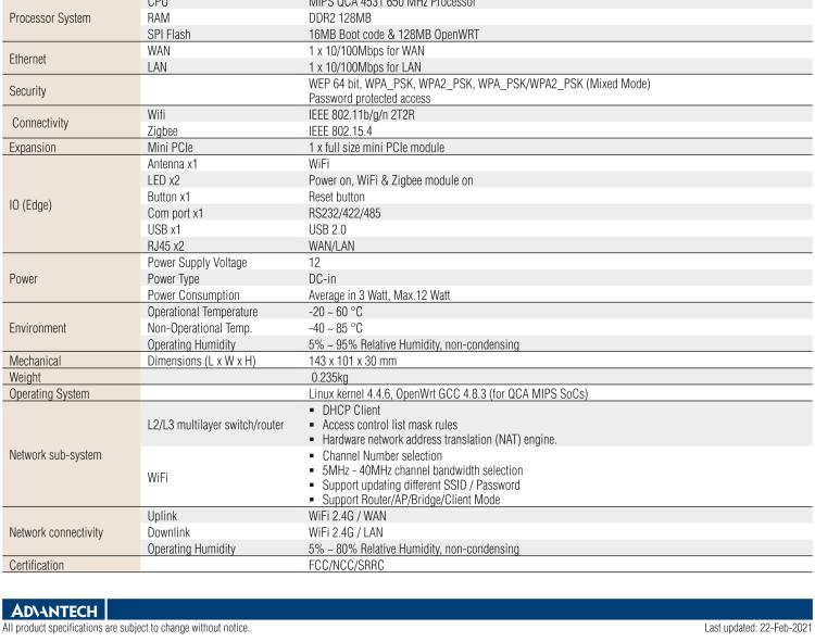 研華WISE-3220 研華EPD電子紙專用工業(yè)網(wǎng)關(guān)，以太網(wǎng)、 WIFI（AP），專為智能城市、工業(yè)4.0應(yīng)用而設(shè)計(jì)。