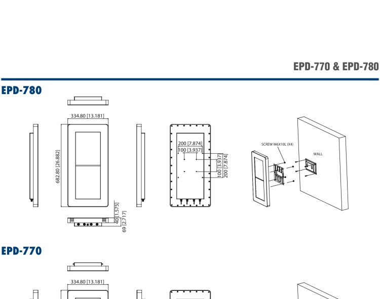 研華EPD-780 26" （13.3"x2 ）寸電子紙解決方案，USB接口，適合倉儲(chǔ)庫存，設(shè)備管理，辦公場所，智慧城市和零售等應(yīng)用。