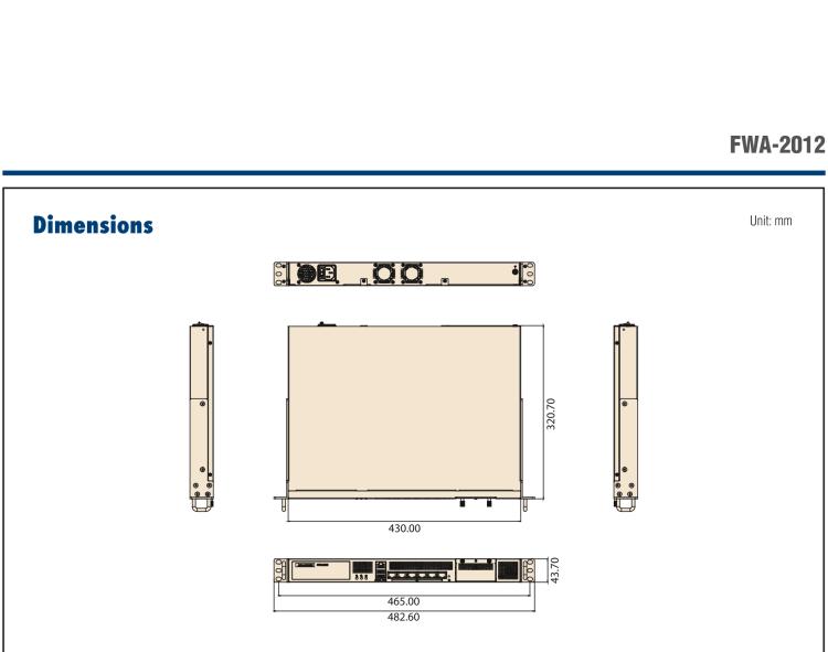 研華FWA-2012 基于Intel?Atom?C3000處理器的網(wǎng)絡應用程序機架安裝平臺