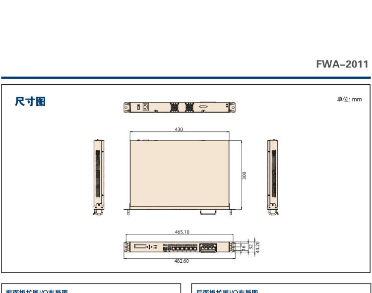 研華FWA-2011 基于 Intel? Atom? X5-E3930& 3940 系列 處理器1U機(jī)架式網(wǎng)絡(luò)應(yīng)用平臺