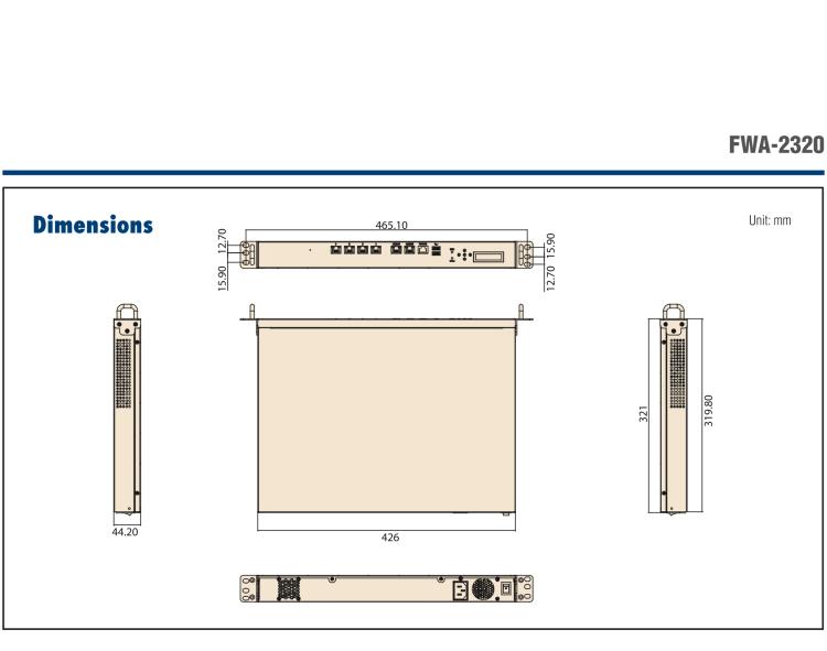 研華FWA-2320 基于Intel? Atom? C2000系統(tǒng)芯片 1U機架式網絡應用平臺