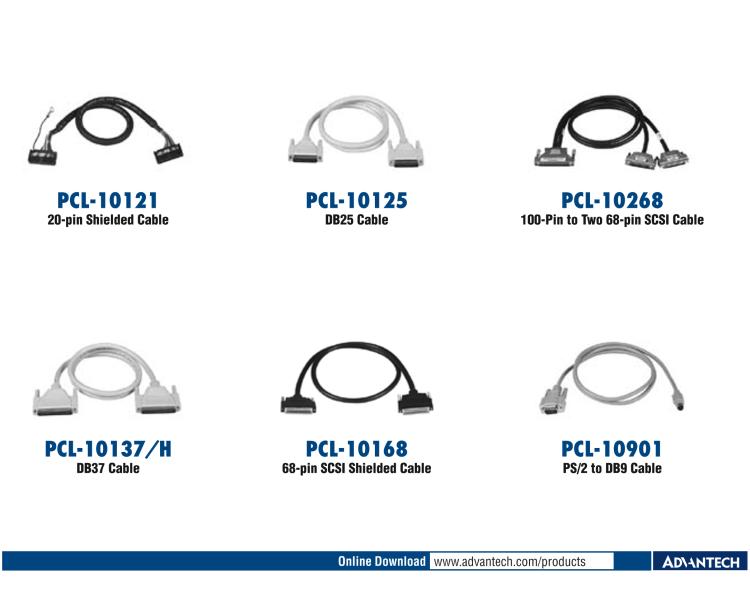 研華PCL-10251 100針到2根50針SCSI電纜， 1米