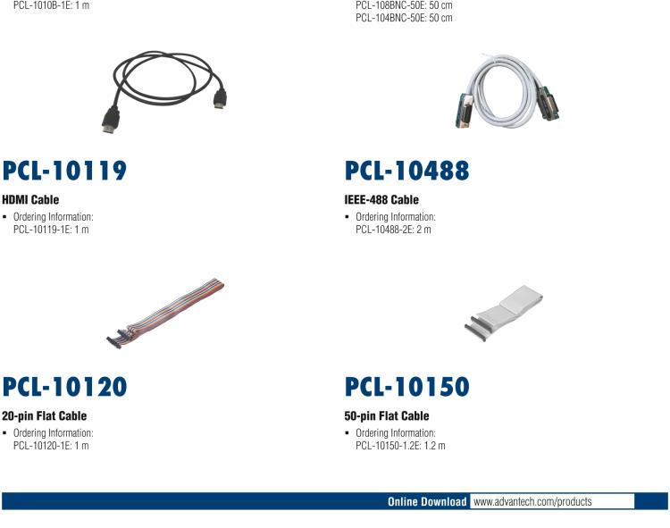 研華PCL-1010B 1mBNC同軸線纜