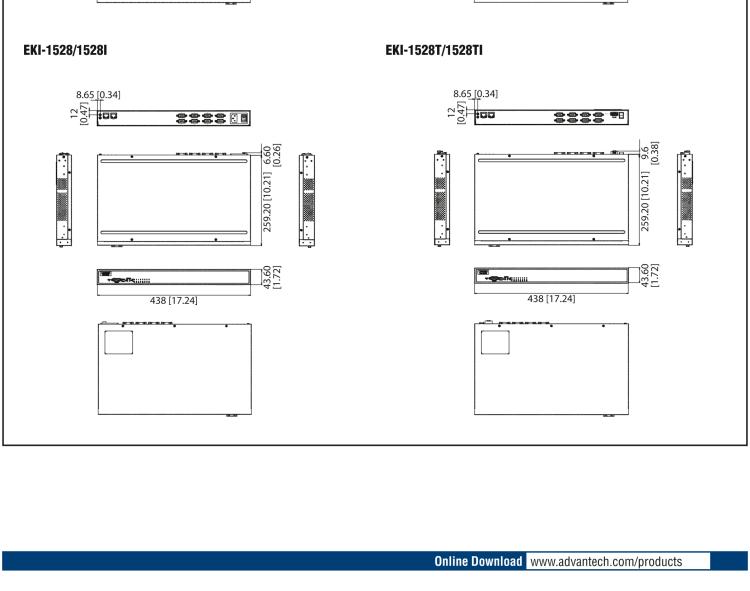 研華EKI-1526N 16-Port Serial Device Server, AC Input, Serial RJ45, Rackmount