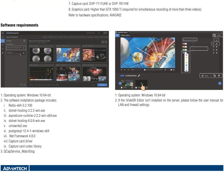 研華iVideOR iVideOR is a future-proof platform to transform surgical imaging workflows.